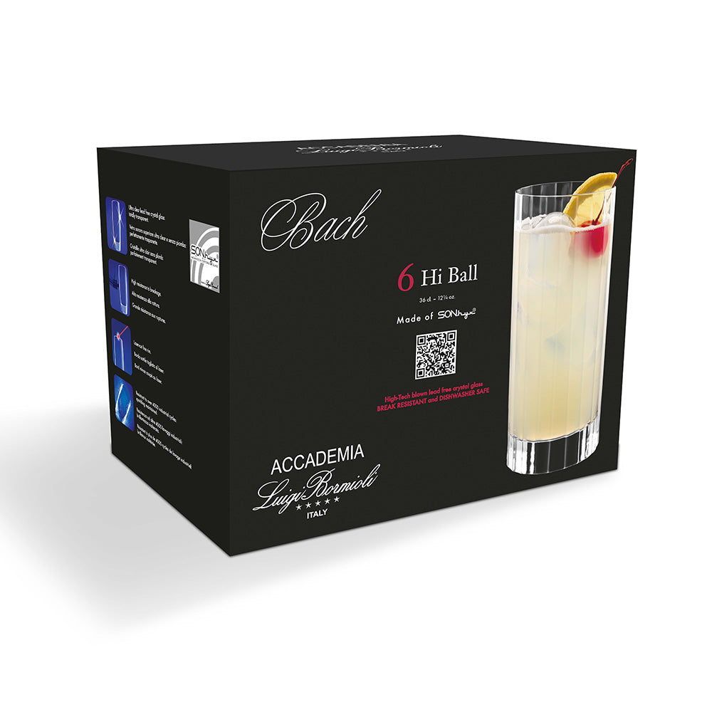 Luigi Bormioli Bach Set of 6 Highballs 360ml