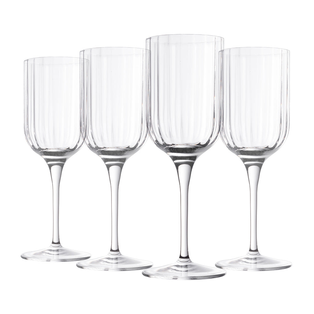 Luigi Bormioli Bach Set of 4 White Wine Glasses 280ml