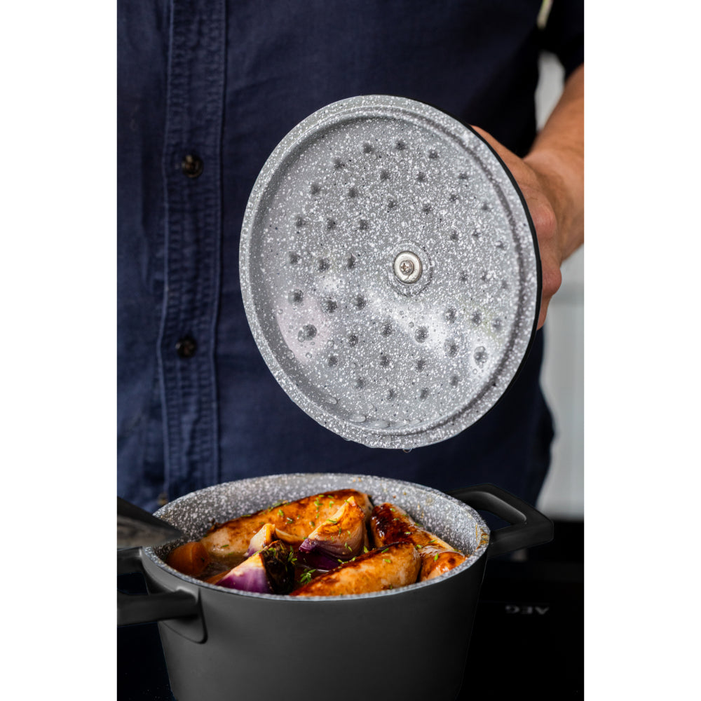 Mastercraft Casserole Dish Cast Aluminium 16cm Black