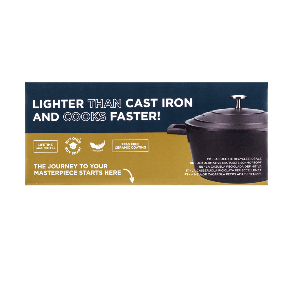 Mastercraft Casserole Dish Cast Aluminium 20cm Black