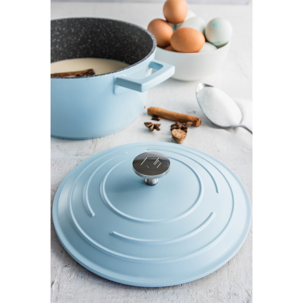Mastercraft Casserole Dish Cast Aluminium 20cm Sky Blue