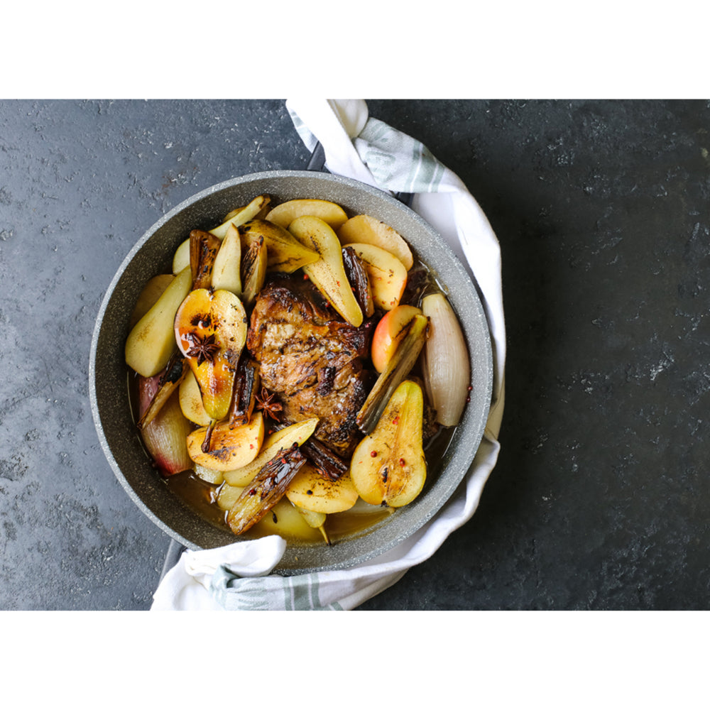Mastercraft Casserole Dish Cast Aluminium 24cm Black