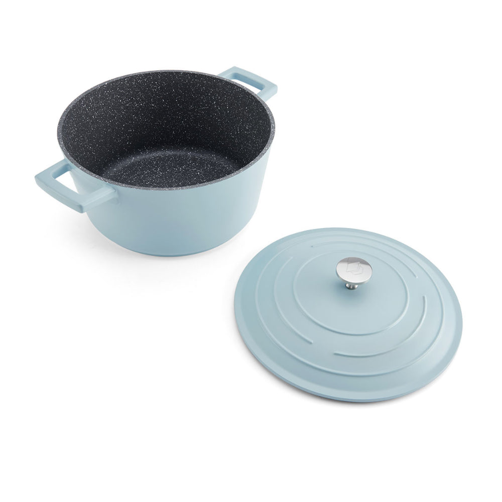 Mastercraft Casserole Dish Cast Aluminium 24cm Sky Blue