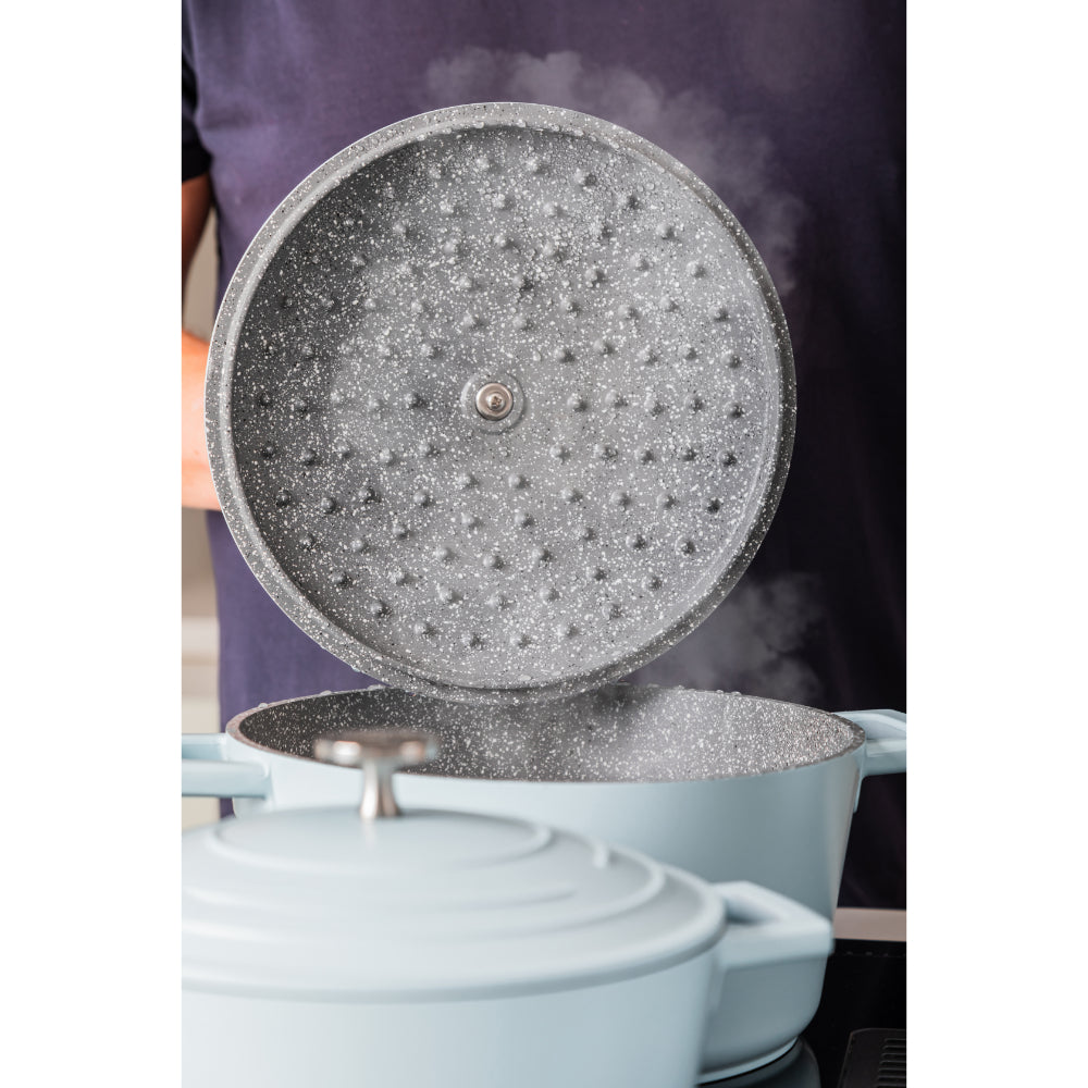Mastercraft Casserole Dish Cast Aluminium 24cm Sky Blue