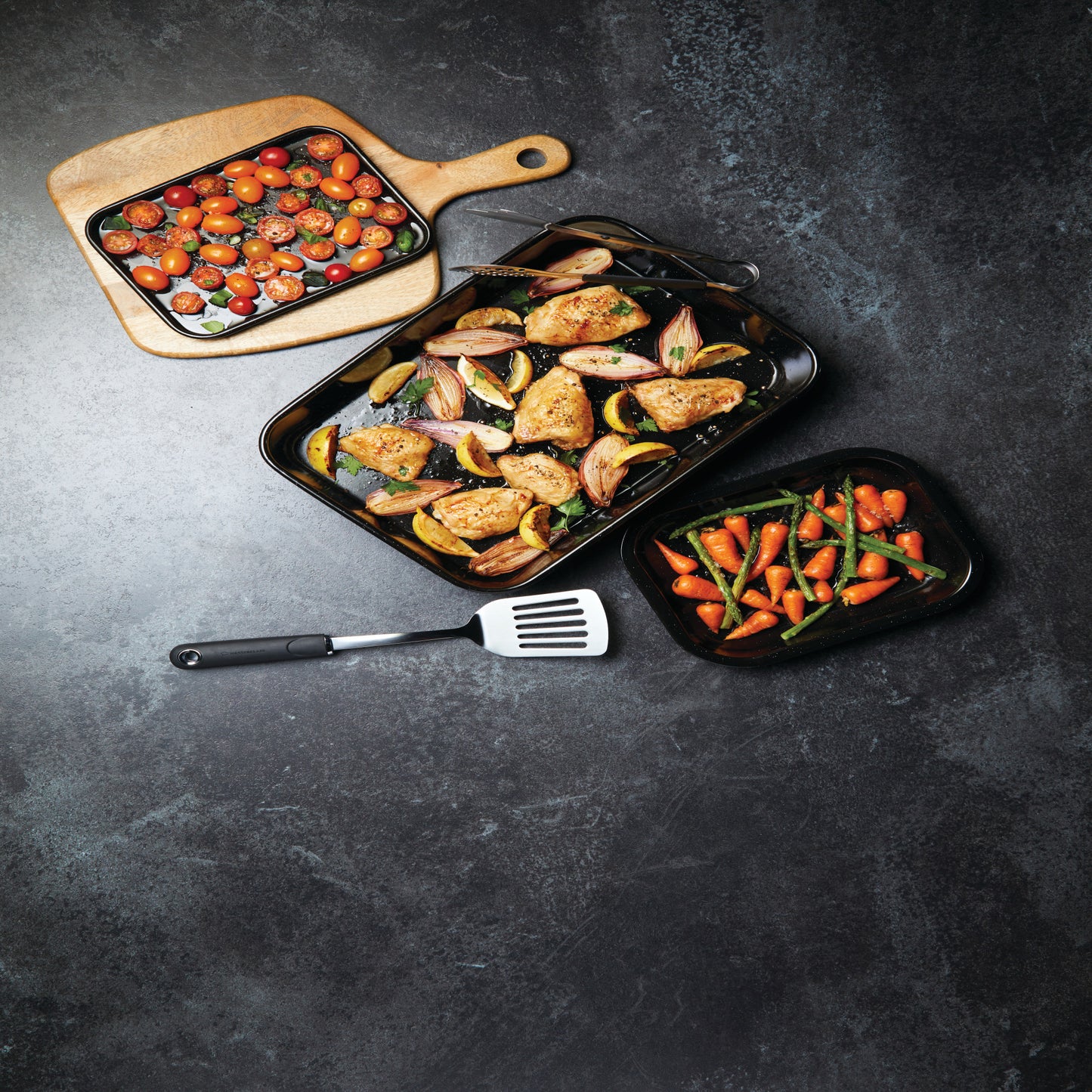 MasterCraft Professional Vitreous Enamel Roasting Pan 34x26x7cm