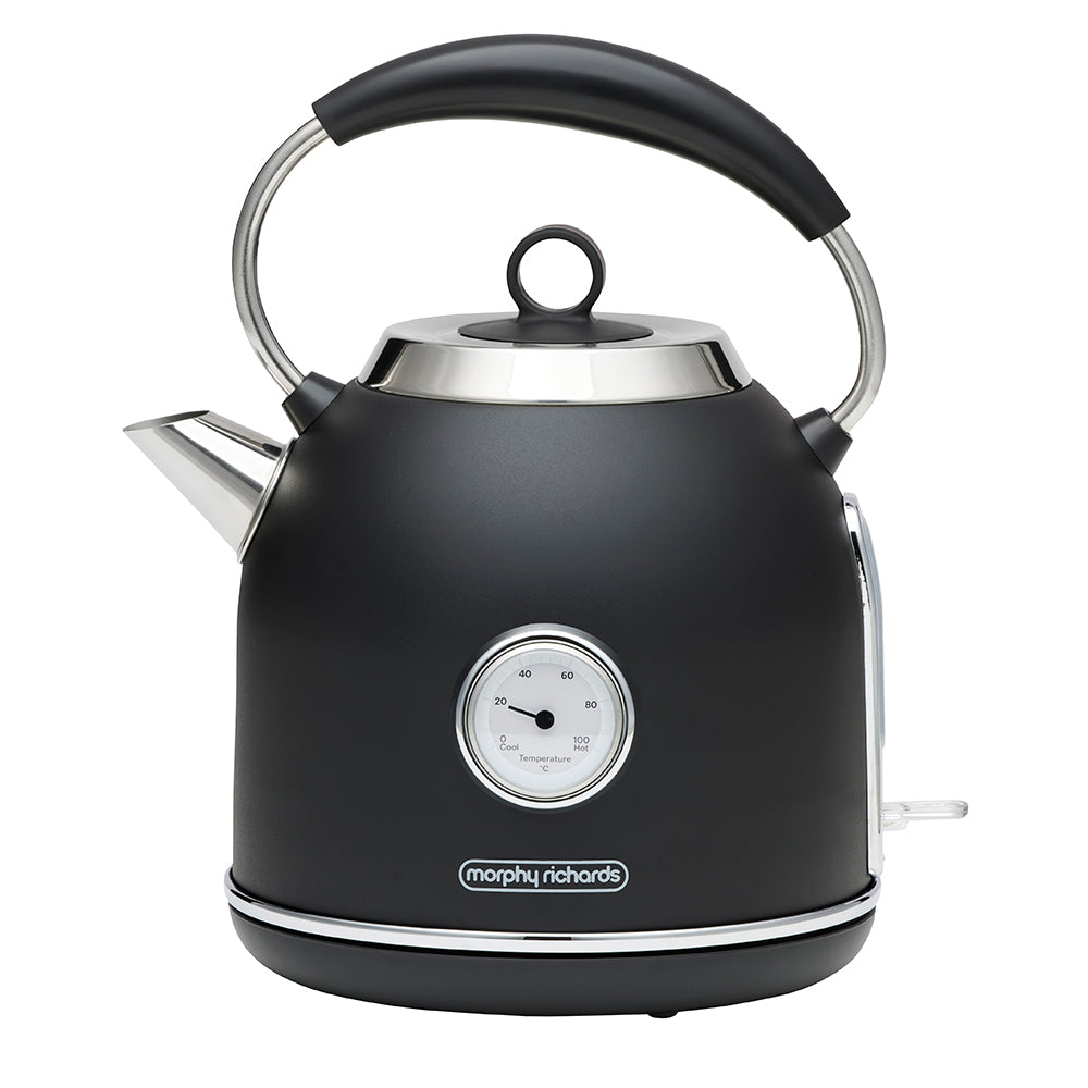 Morphy Richards Boutique 1.7L Retro Kettle Black