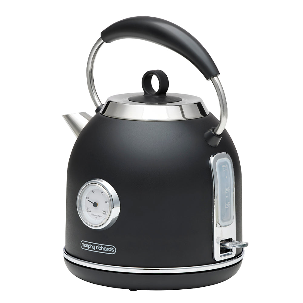 Morphy Richards Boutique 1.7L Retro Kettle Black