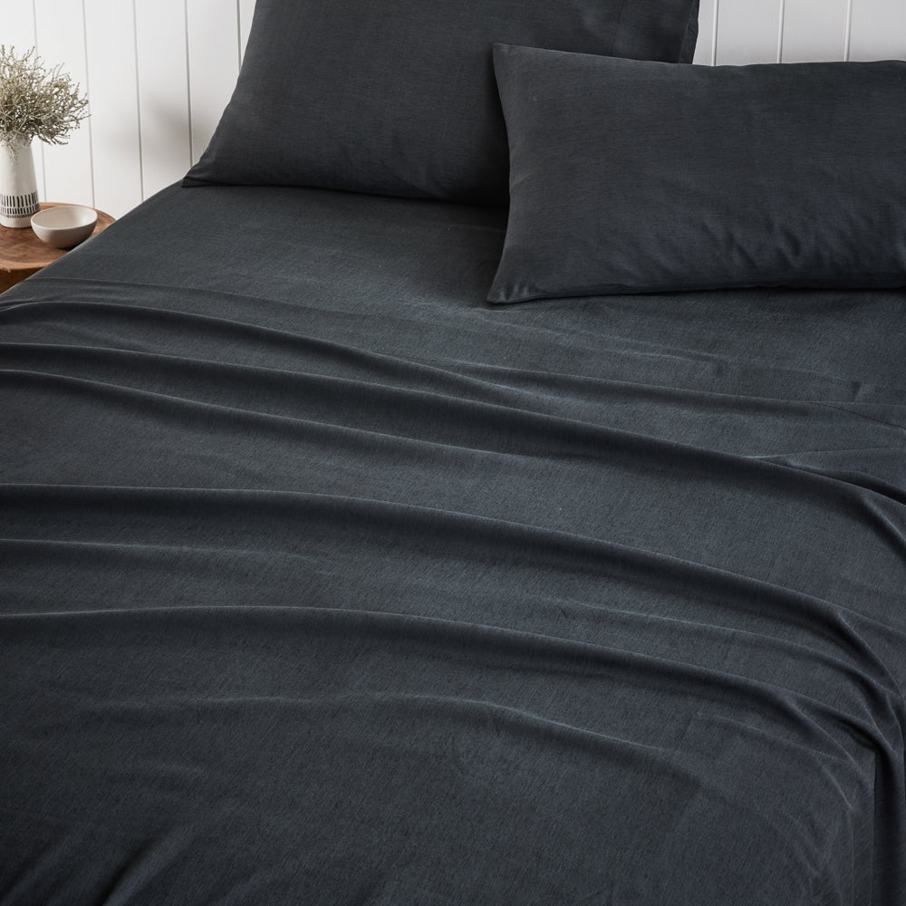 Adorn Living Bamboo Blend Sheet Set Black