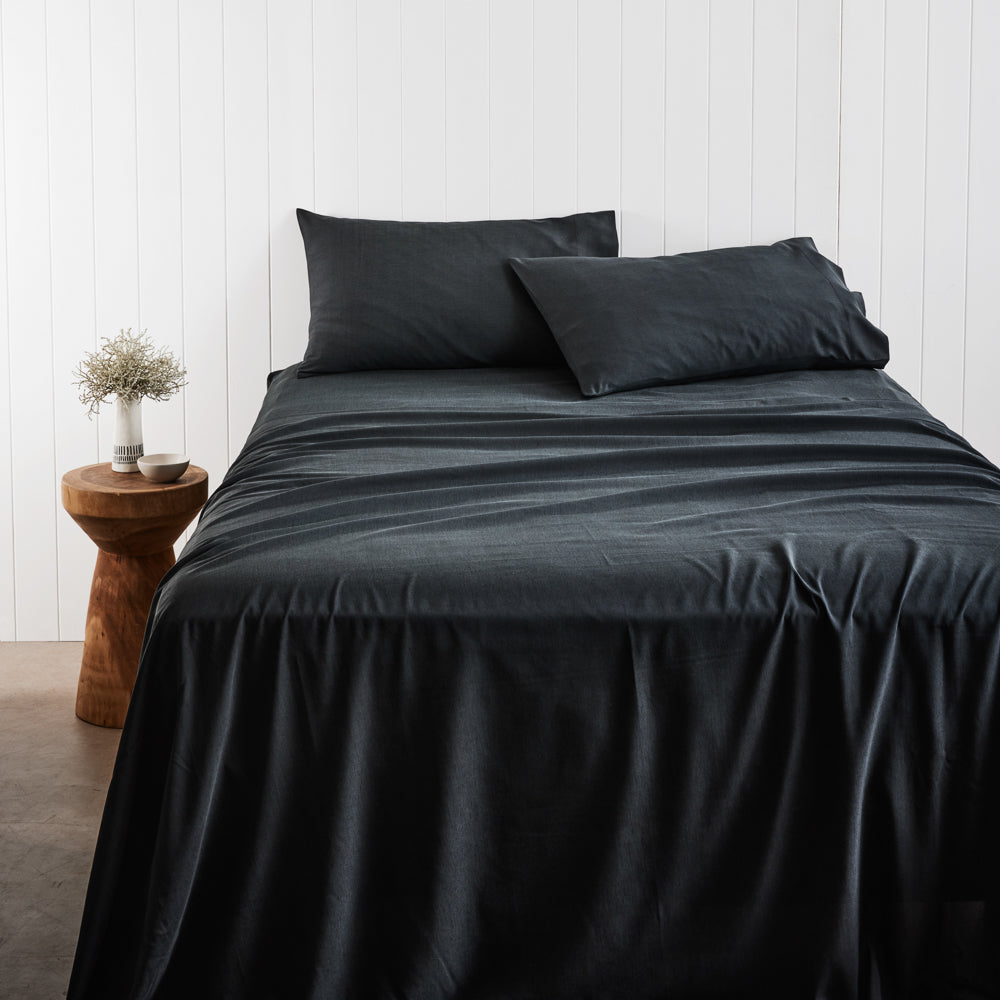 Adorn Living Bamboo Blend Sheet Set Black