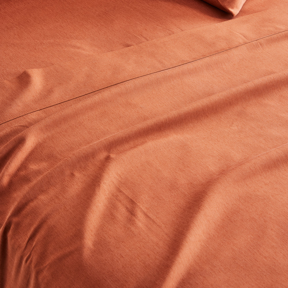 Adorn Living Bamboo Blend Sheet Set Rust