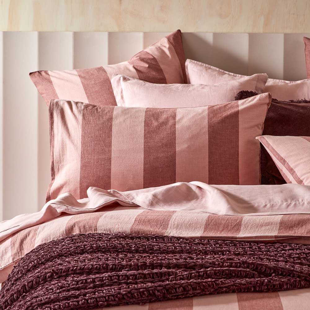 MyHouse Lena Quilt Cover Set Rose