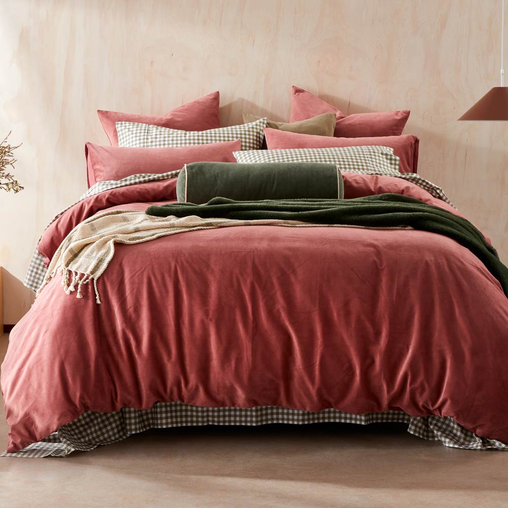 MyHouse Koa Velvet Quilt Cover Set Rose