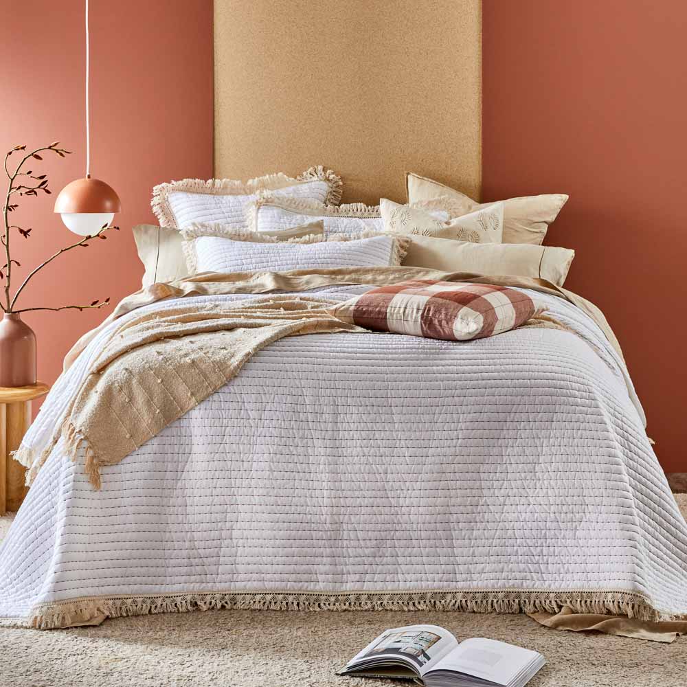 Home Beautiful Tassel Coverlet Set