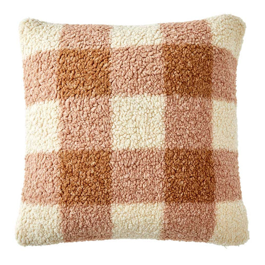 Home Beautiful Boucle Check Cushion