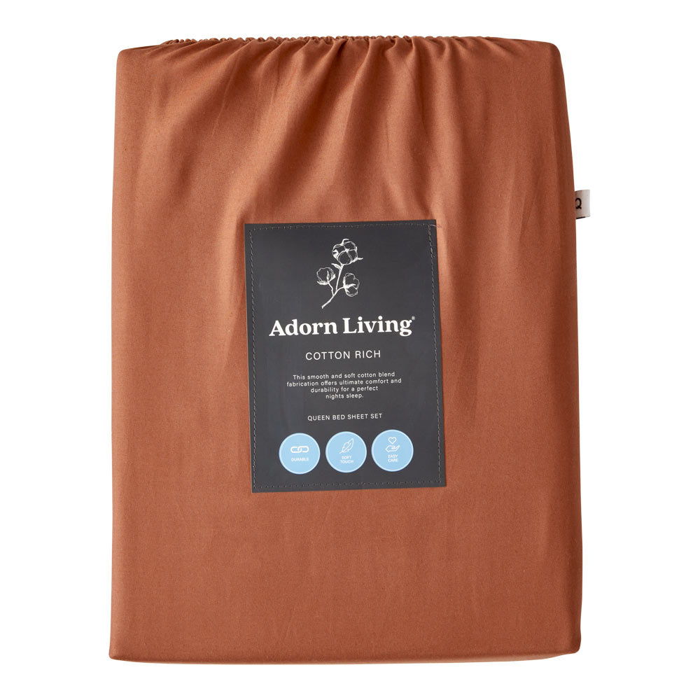 Adorn Living Cotton Rich Sheet Set