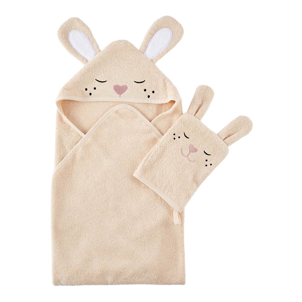 MyHouse Kids Hooded Towel & Mitt Set