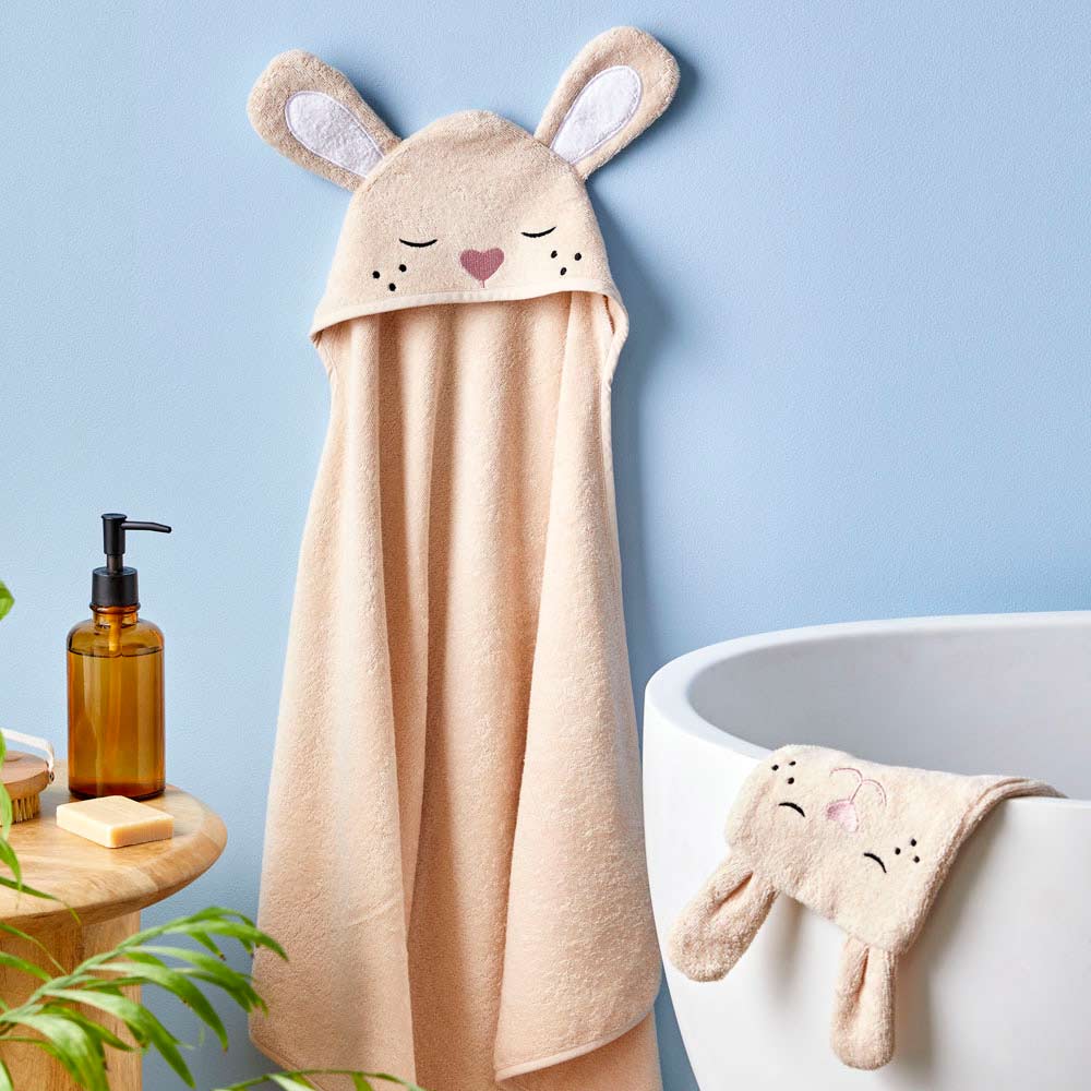 MyHouse Kids Hooded Towel & Mitt Set