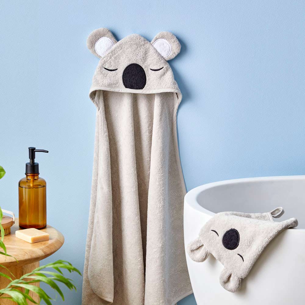 MyHouse Kids Hooded Towel & Mitt Set