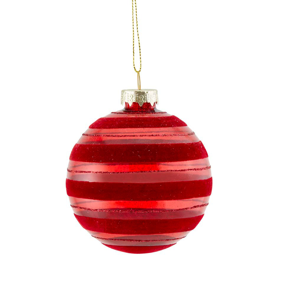 MyHouse Bauble Velvet Stripe Red