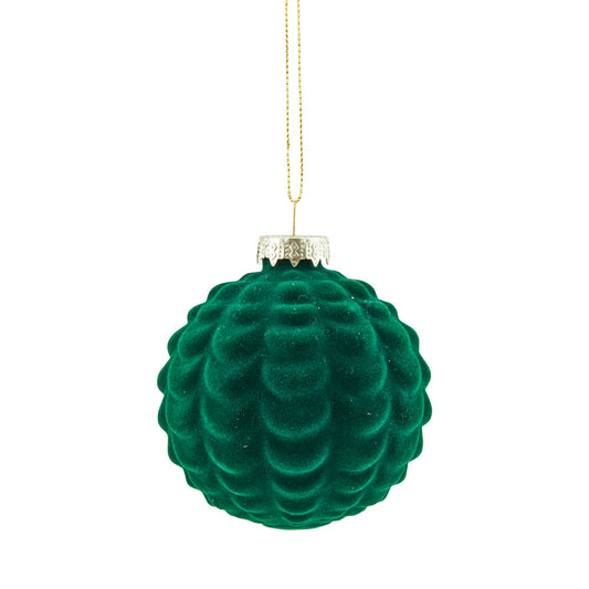 MyHouse Bauble Velvet Pinecone Green