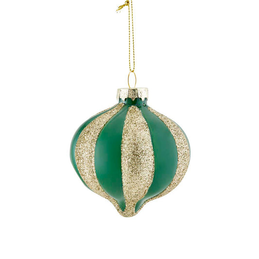 MyHouse Bauble Teardrop Green Gold