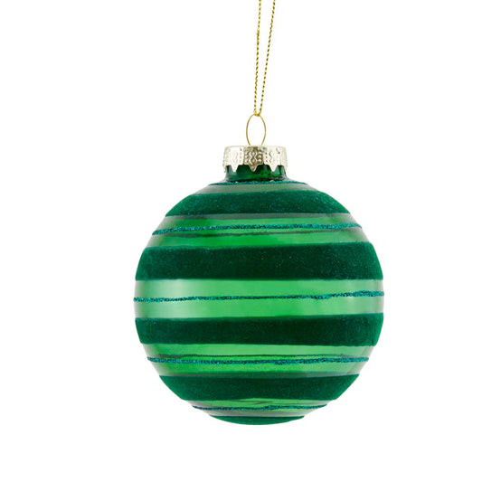 MyHouse Bauble Velvet Stripe Green