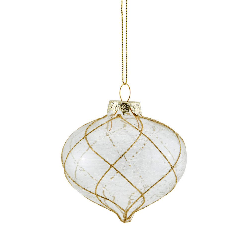 MyHouse Bauble Swirl Teardrop Gold