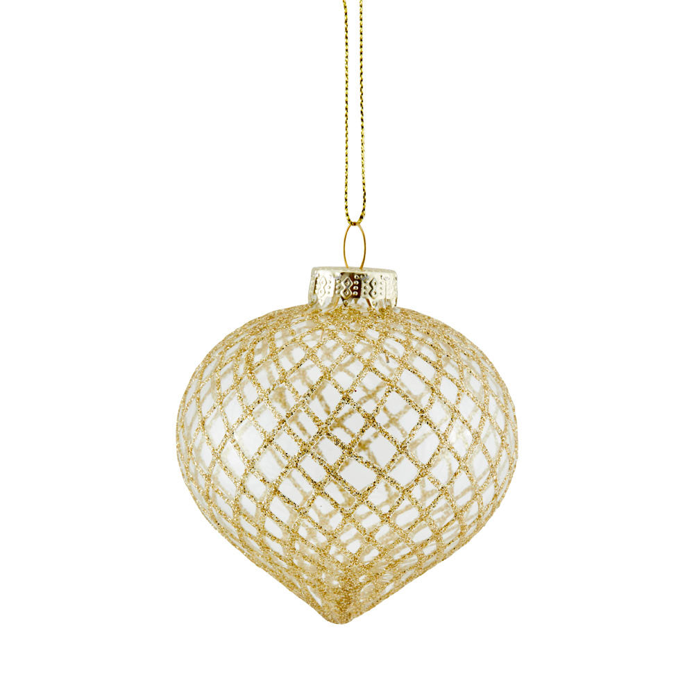 MyHouse Bauble Teardrop Net Gold