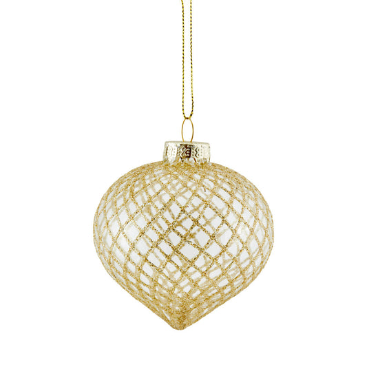 MyHouse Bauble Teardrop Net Gold