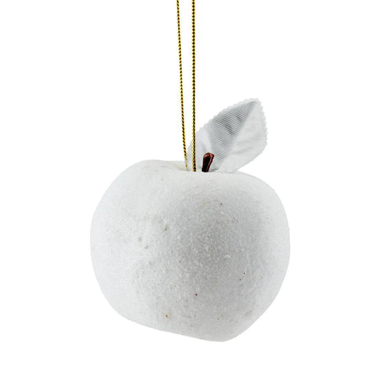 MyHouse Bauble Glitter Apple White