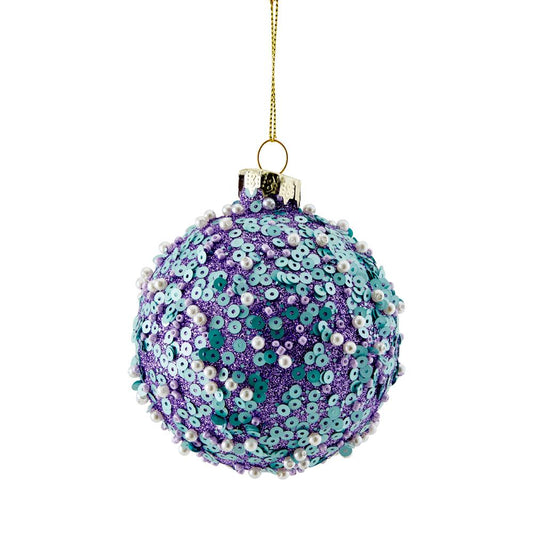 MyHouse Bauble Beaded Pearl Purple & Blue