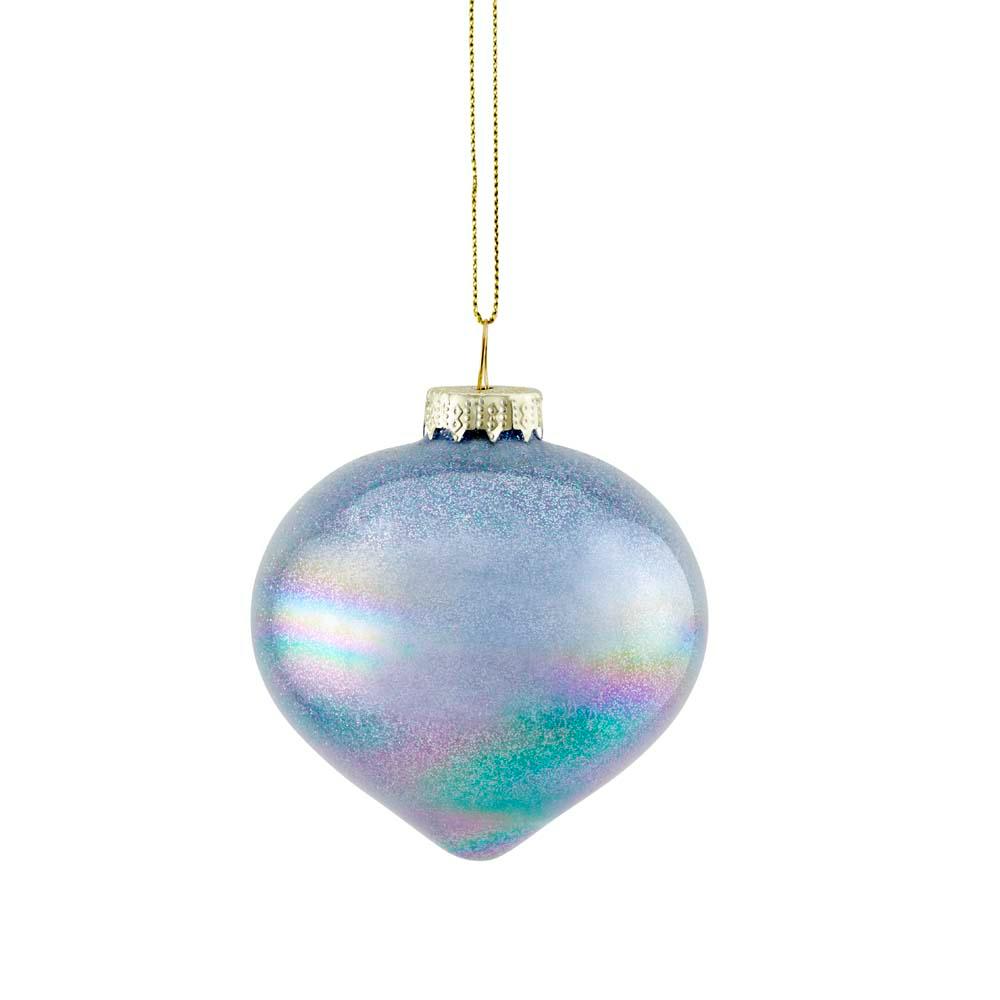 MyHouse Bauble Tear Drop Metallic Purple & Blue