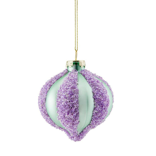 MyHouse Bauble Beaded Mint & Purple