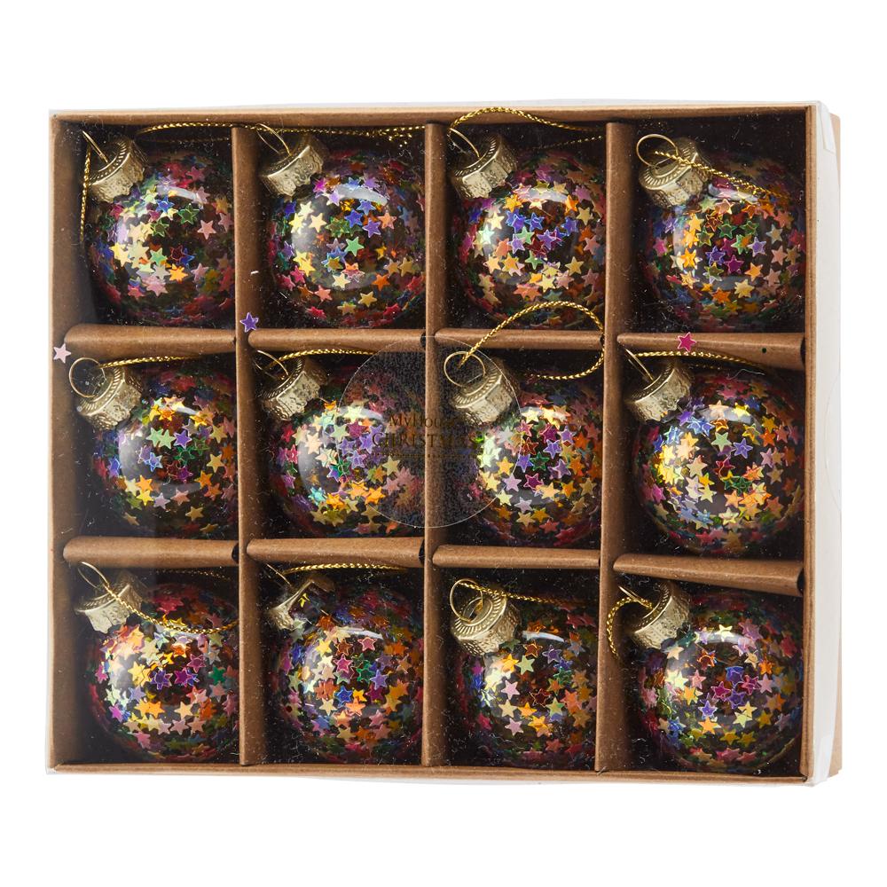 MyHouse Rainbow Star Bauble 12 Pack