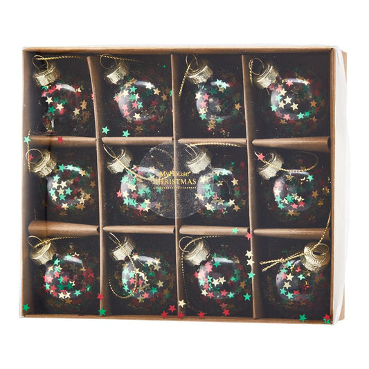 MyHouse Traditional Star Bauble 12 Pack