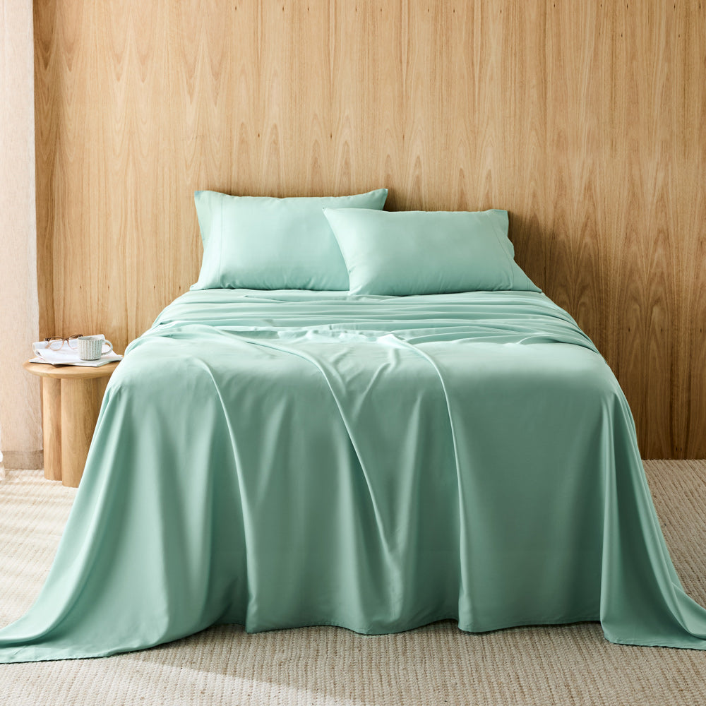 Riley Bamboo Cotton Sheet Set Jade