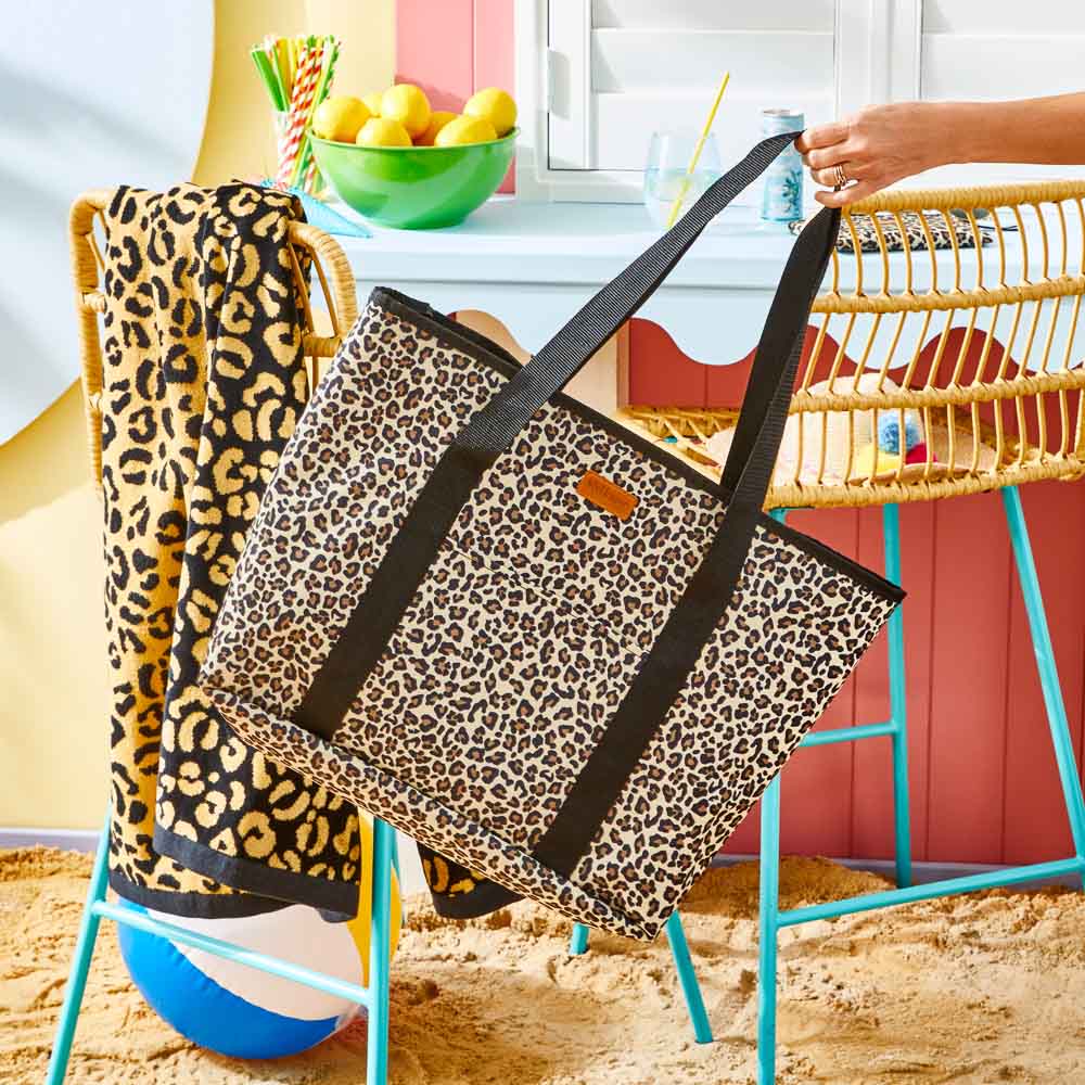 MyHouse Beach Tote Bag Leopard