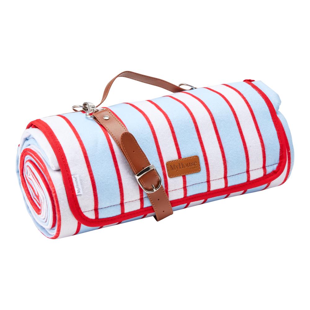 MyHouse Beach Picnic Blanket Stripe