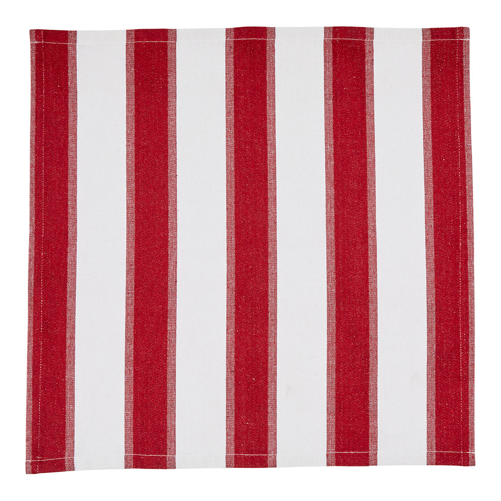 MyHouse Set of 4 Napkin Stripe Red