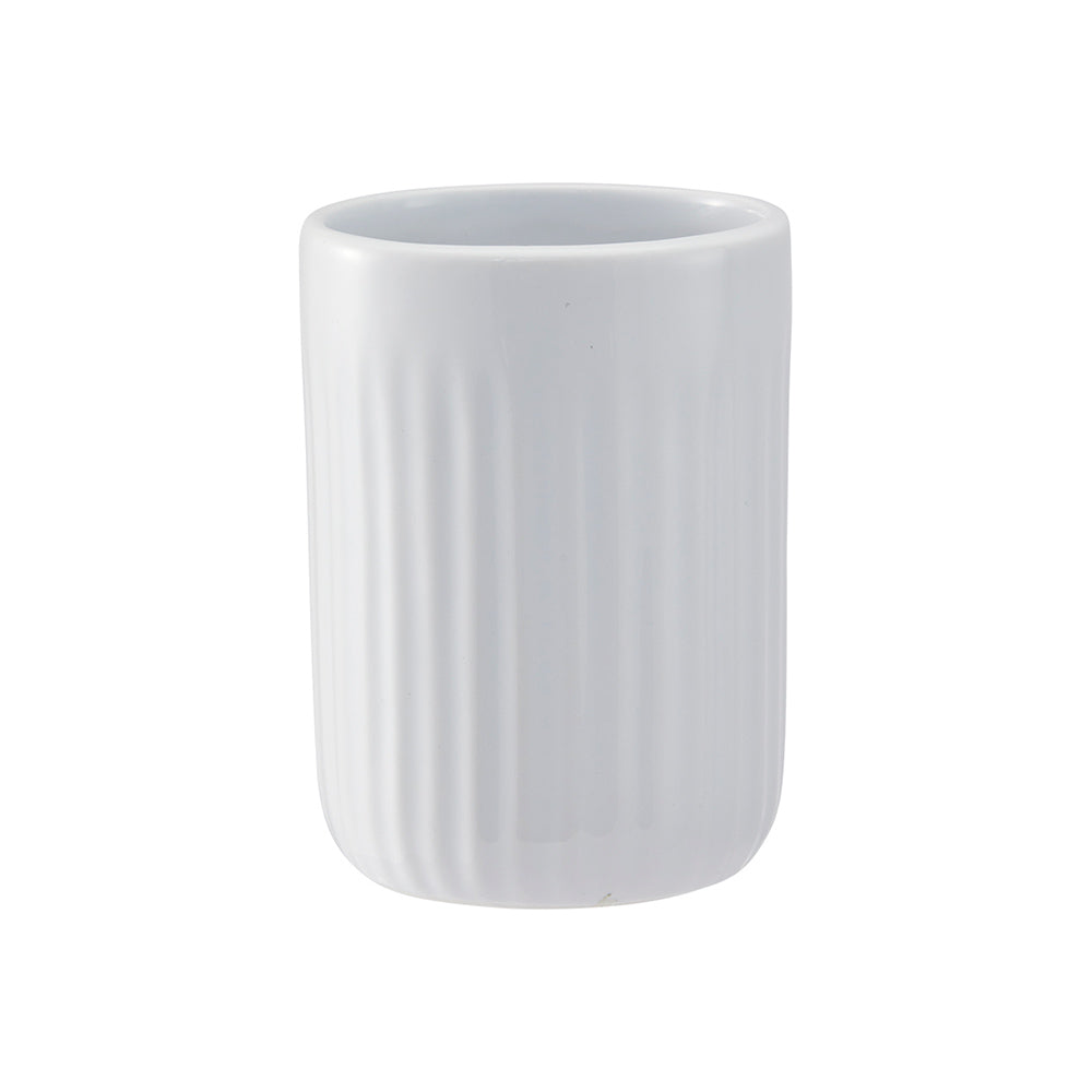 MyHouse Ribbed Tumbler White