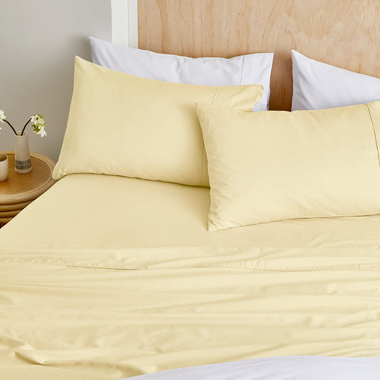 MyHouse Egyptian Cotton Sheet Set Butter