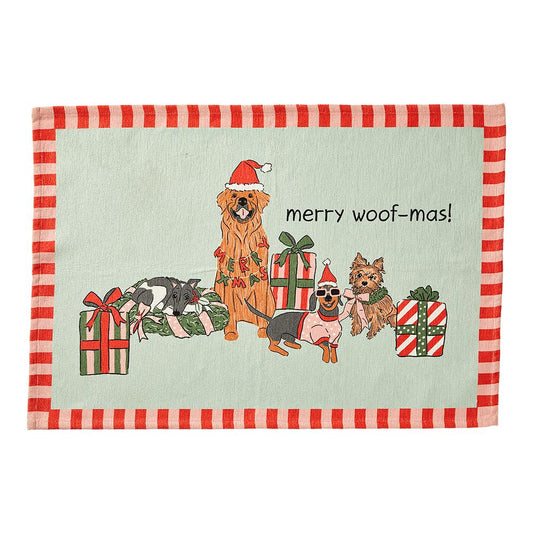 MyHouse Washable Mat Merry Woofmas