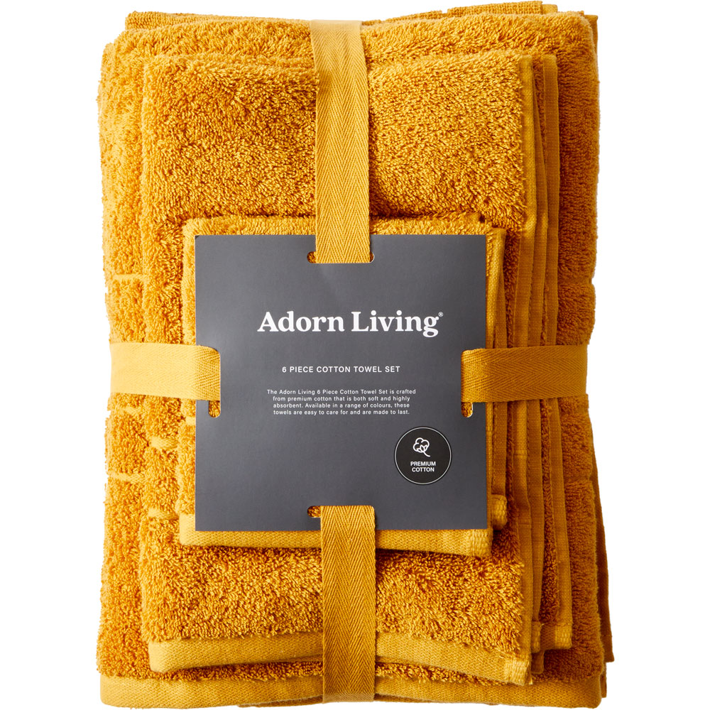 Adorn Living Essential Bath Towel 6 Pack - Clearance