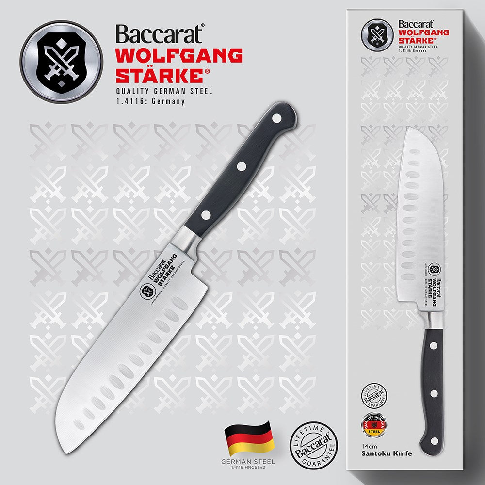 Baccarat WOLFGANG STARKE Stainless Steel Santoku Knife 14cm