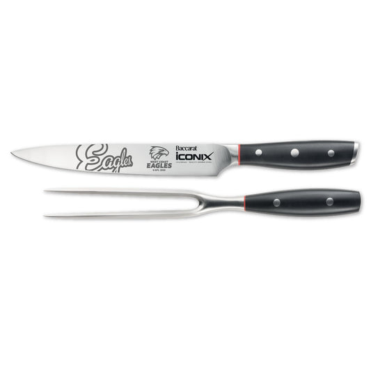 Baccarat iconiX Carving Knife Set AFL West Coast Eagles at MyHouse