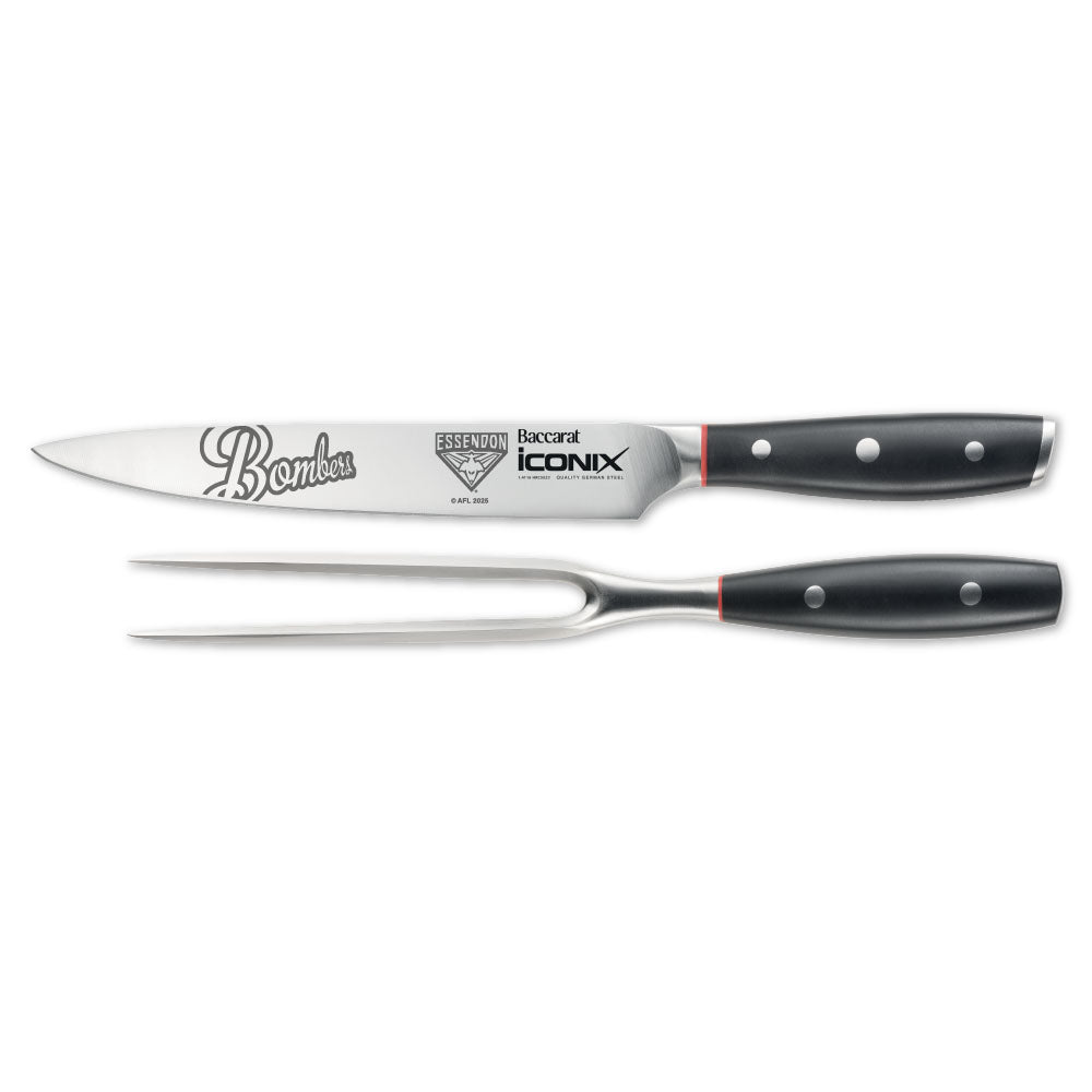 Baccarat iconiX Carving Knife Set AFL Essendon Bombers at MyHouse