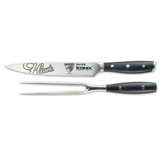Baccarat iconiX Carving Knife Set AFL Hawthorn Hawks at MyHouse