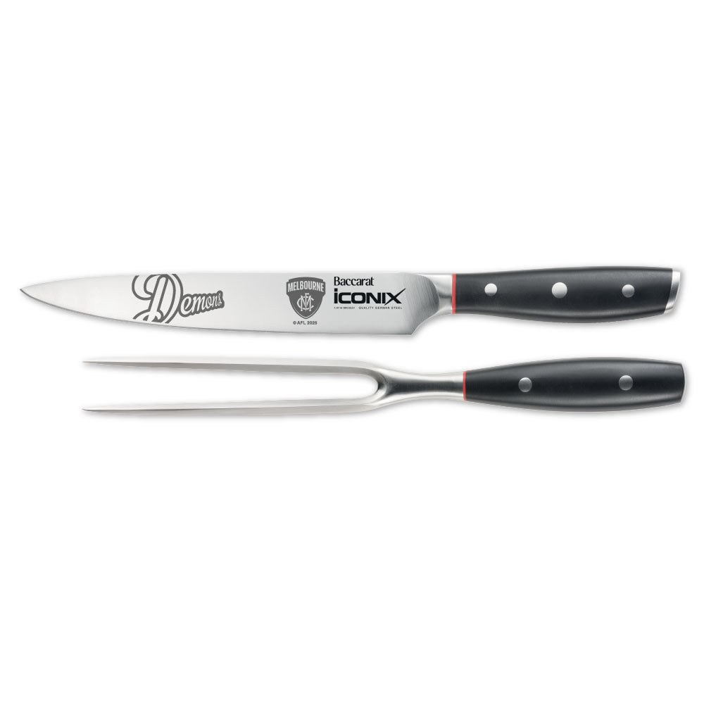 Baccarat iconiX Carving Knife Set AFL Melbourne Demons at MyHouse