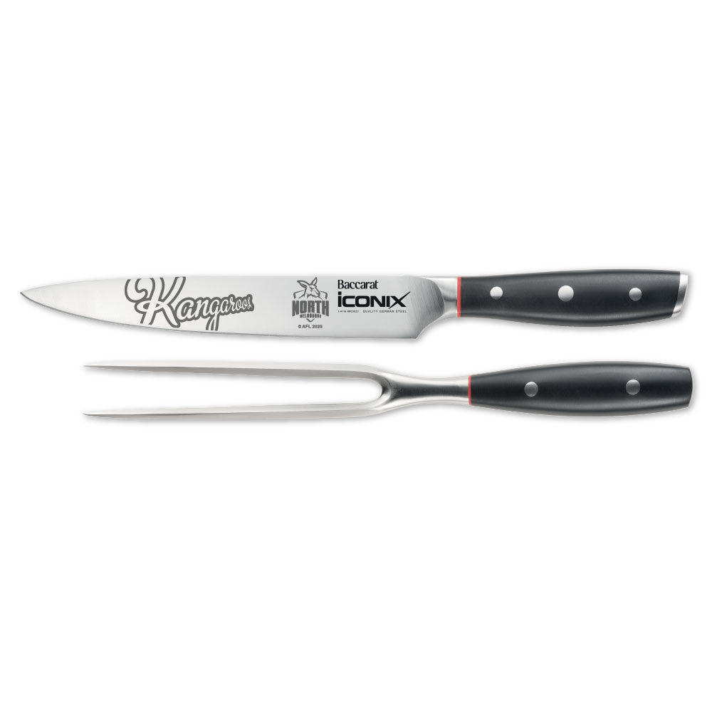 Baccarat iconiX Carving Knife Set AFL North Melbourne Kangaroos at MyHouse