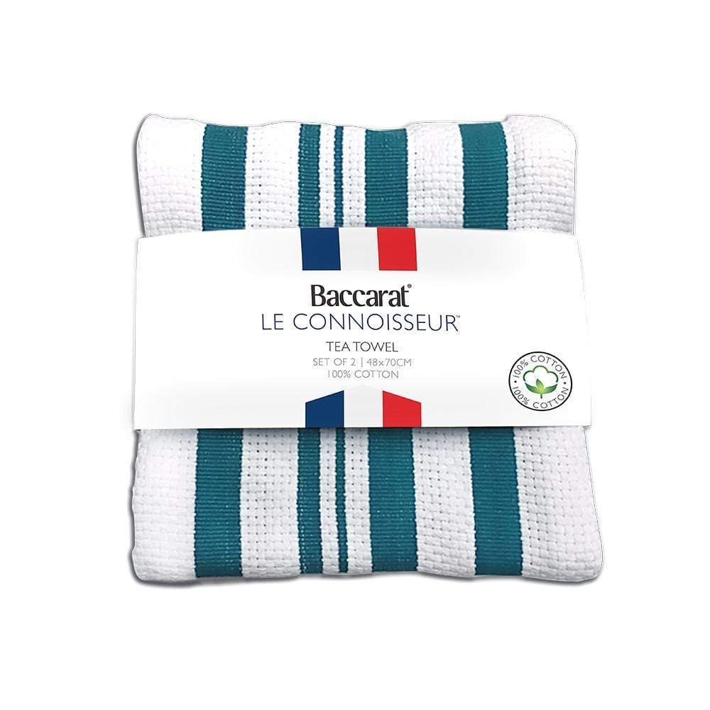 Baccarat Le Connoisseur Set of  2 Tea Towels Stripe